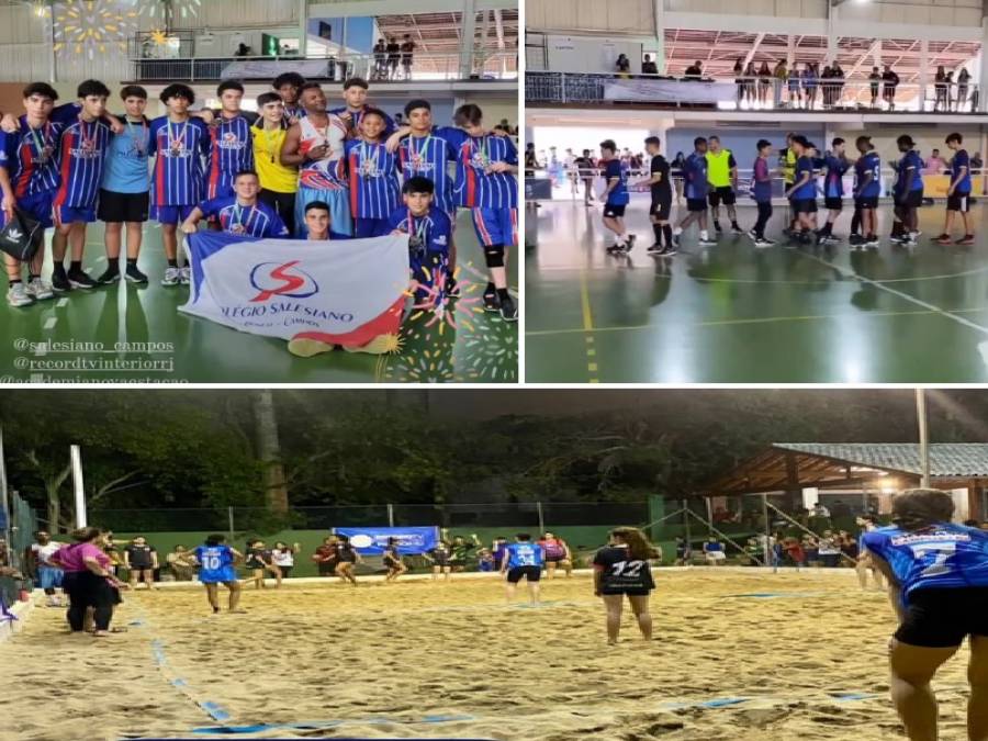 Sexta-feira será de handebol e beach tennis nos Jogos Estudantis Record TV  / Academia Nova Estação - GF Esporte