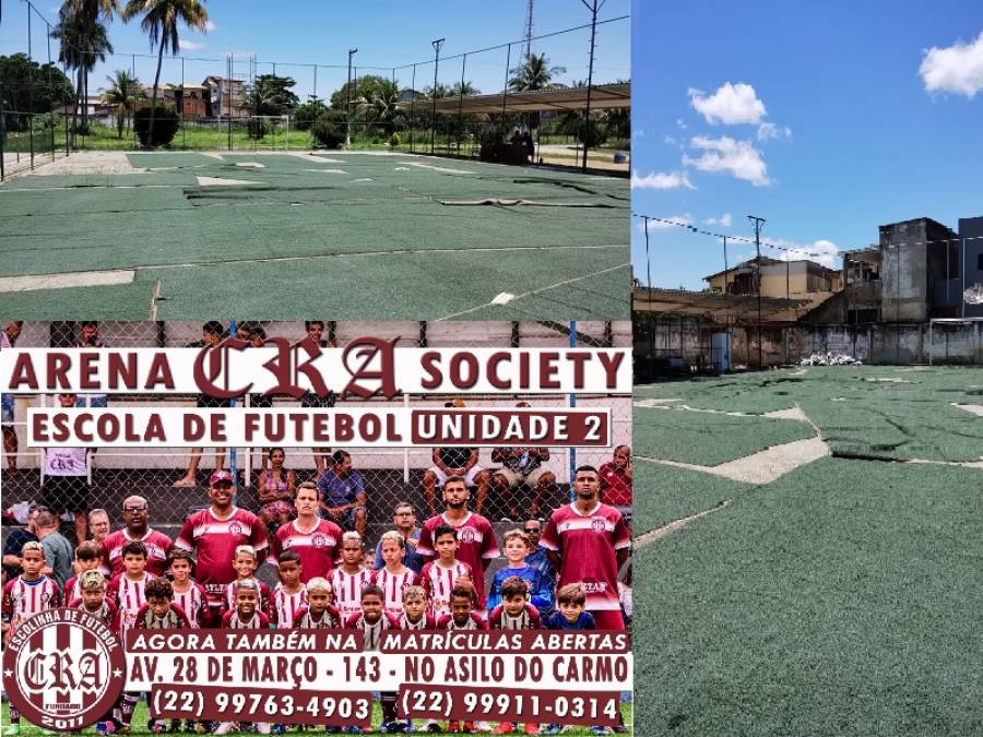 Escolinha de futebol agora será realizada no campo sede do CFC