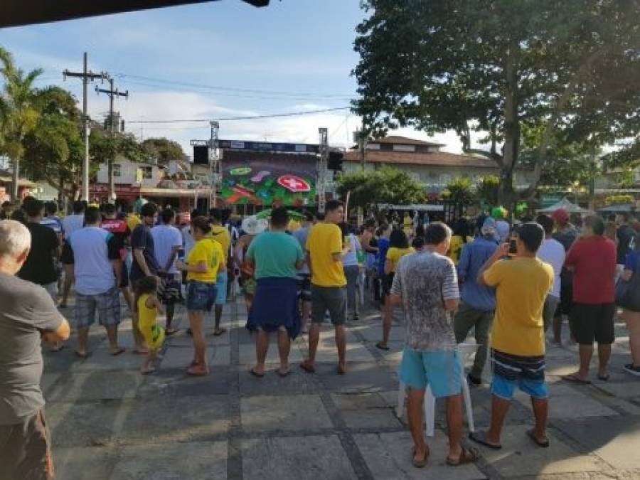 Búzios terá transmissão do jogo de Brasil no Centro, Cem Braças e